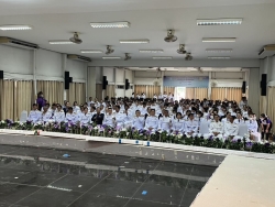 20250619131234(1).jpg - พิธีถวายพระพรชัยมงคล เนื่องในโอกาสวันคล้ายวันเฉลิมพระชนมพรรษา สมเด็จพระนางเจ้าสุทิดา พัชรสุธาพิมลลักษณ พระบรมราชินี | https://cmiss.ac.th