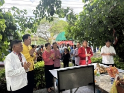 20250619132944(2).jpg - พิธีทำบุญสักการะบูชาและบวงสรวงเจ้าพ่อหนองสะเรียม เจ้าแม่บัวเขียวและสิ่งศักดิ์สิทธิ์ที่อยู่บริเวณหนองสะเรียม ประจำปี 2568 | https://cmiss.ac.th