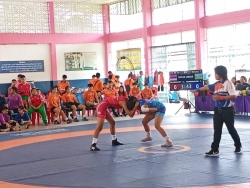 20250723163833.jpg - นายจตุพัดตร์ แก้วทาสี ปฏิบัติหน้าที่แทนผู้อำนวยการโรงเรียนกีฬาจังหวัดเชียงใหม่  ได้รับมอบหมายจากอธิการบดีมหาวิทยาลัยการกีฬาแห่งชาติ เป็นประธานสนามมวยปล้ำ ภาคเช้า | https://cmiss.ac.th