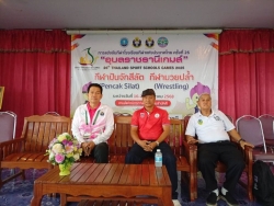 20250723163834(1).jpg - นายจตุพัดตร์ แก้วทาสี ปฏิบัติหน้าที่แทนผู้อำนวยการโรงเรียนกีฬาจังหวัดเชียงใหม่  ได้รับมอบหมายจากอธิการบดีมหาวิทยาลัยการกีฬาแห่งชาติ เป็นประธานสนามมวยปล้ำ ภาคเช้า | https://cmiss.ac.th