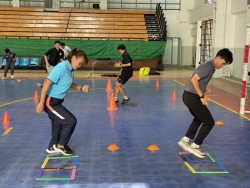 20260119123404.jpg - โครงการพัฒนาบุคคลด้านการกีฬาหลักสูตรนักวิทยาศาสตร์การกีฬา อบรมเชิงปฏิบัติการวิทยาศาสตร์การกีฬาด้านการเสริมสร้างสมรรถภาพทางกาย สำหรับนักกีฬาประเภททีม | https://cmiss.ac.th